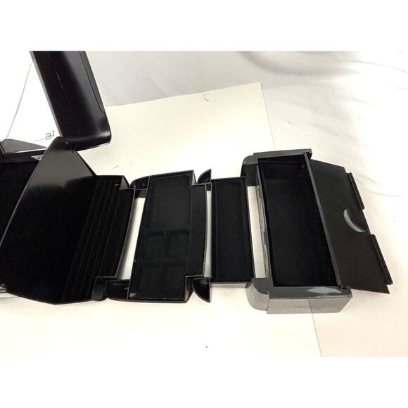 Vintage 1980s The Jewel Kit Expandable Fold-Out Jewelry Box Black USA Made - Picture 15 of 16